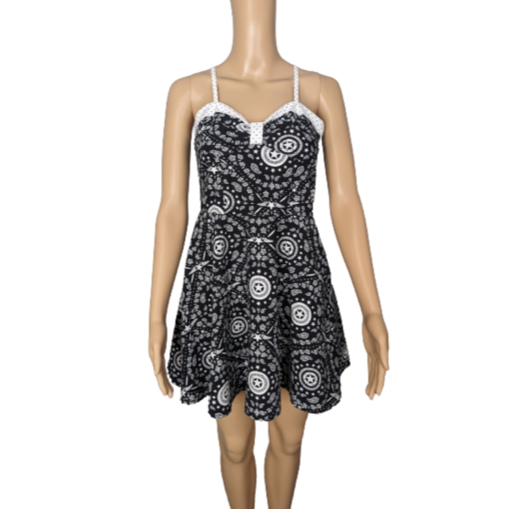 Her Universe Marvel Captain America 75th Anniversary Fit & Flare Dress L